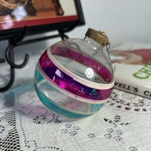 MCM WW2 era mercury glass Christmas ornament